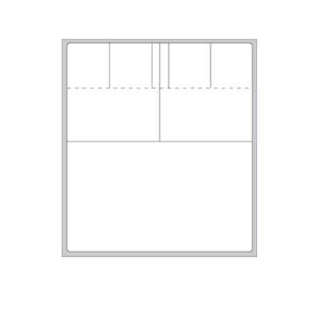 Nevs Cerner / PathNet - Multi Set label - Knife-Cut 4-1/2 x 4, PK2 CB-CERN-12